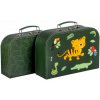 A Little Lovely Company súprava dvoch kartónových kufríkov - tiger z džungle