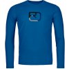 Pánske tričko Ortovox 150 Cool Mtn Silhouette Ls Men's Veľkosť: XL / Farba: modrá