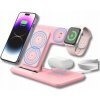 Ladowarka Indukcyjna Bezprzewodowa Ružová Pre Telefón, Slúchadlá a Hodinky