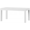 Szynaka, WENY veľký jedálenský stôl rozkladací, biela matná MDF