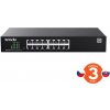 Tenda TEG2216D Websmart L2 cloud managed switch, 16x 10/100/1000 Mbps, Kov, Fanless-bez ventilátorov