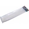 Pásky sťahovacie na káble biele, 400x4,8mm, 100ks, nylon PA66 EXTOL PREMIUM