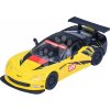 Autíčko v boxe Chevrolet Corvette C6 R 2005 Majorette kovové s gumenými kolieskami dĺžka 7,5 cm 1:64