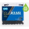 Kmc X11 EL čierny BOX Waxed reťaz