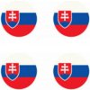 Samolepky živicové 3D Slovensko (vlajka) 4ks AutoZulu