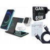 NABÍJACIA SÚPRAVA GAN Nabíjačka 3v1 s indukčným nabíjaním + 65W napájací adaptér + 1m kábel