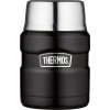 Thermos Termoska na jedlo so skladacou lyžicou a šálkou - matne čierna 470 ml