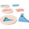BS Toys Drevené obrysové puzzle Prispôsobte si Tvar