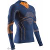 X-BIONIC Energy Accumulator Light 1/2 Zip tričko, marine/orange XL