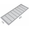 MPkovania SRL - ALFA vetracia mriežka 150 x 400 mm, 400 mm, 150 mm, STM - strieborná matná (C0)