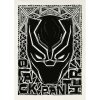 Komár Plagát Marvel Panther Lino-Cut Helmet 50 x 70 cm