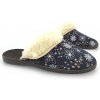 Dámske papuče zateplené ovčou vlnou modré (39)