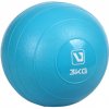 LiveUp Weight ball loptu na cvičenie modrá - 3 kg
