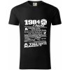 1984 v kocke - Tričko z organickej bavlny - S ( Čierna )