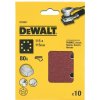 DeWALT DT3022 Papier brúsny 115x115mm P80 dierovaný suchý zips 10ks D26441/DWE6411