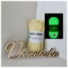 GLOW YARN priadza svietiaca v tme G006F žlta macrame
