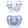 SUAVINEX Evolution Cumlík anatomický silikón (6m+) 2 ks Toys - modrá - autá
