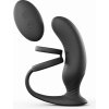 Love to Love rechargeable radio prostate vibrator with penis ring black