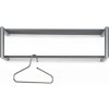 Kovový nástenný vešiak v striebornej farbe s poličkou 80 cm Smooth – Spinder Design