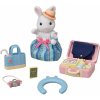 Sylvanian family Mamka biely králik a víkendový cestovný set