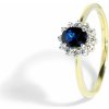 Blink-Blink Diamantový prsteň so Zafírom 2213ZZG