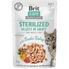 Brit Care Cat kapsička Sterilized Fillets in Gravy Tender Turkey 85 g