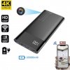 WIFI kamera v Power banke 10000 mAh s 4K rozlíšením videa 170° uhol a nočné videnie s IR LED
