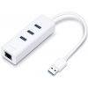 TP-Link UE330 USB 3.0 3-portový USB hub & gigabitový ethernet adaptér