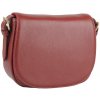 NovaKabelka.sk Caterina Rossa Scura kožená talianska crossbody kabelka červená