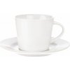 Porcelánový hrnček Orion - s tanierikom, biely, 180 ml