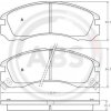 Sada brzdových platničiek kotúčovej brzdy A.B.S. 36753