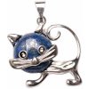 Nefertitis Lapis Lazuli fashion prívesok v podobe mačky NF17462 - výška cca 2,8 cm