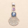 Nefertitis Kyanit prívesok striebro Ag 925 51616 NF57172 - 3,1 cm, 4,4 g
