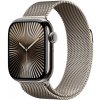 Apple Watch Series 10 42 mm Cellular prírodný titán s prírodným milánskym ťahom MWXF3QC/A