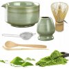 SADA NA MATCHA ČAJ: MISKA, METLIČKA, PODSTAVEC, LYŽIČKA, 6 KS