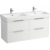 Laufen Base Pro S Dvojdrezová skrinka 120 biely lesk 1 set