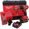 MILWAUKEE M18 BLPDRC-422C aku bezuhlíková príklepová vŕtačka 18V/4Ah, 61Nm, dĺžka 145mm, kufrík 4933492825