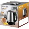 Rýchlovarná kanvica Sencor SWK 1231BK 2000 W 1,2 l strieborná/sivá (SWK 1231BK)