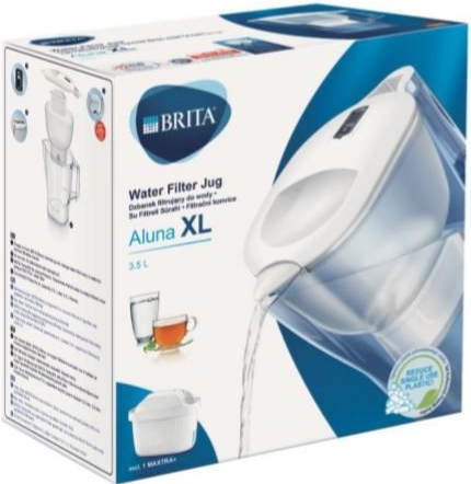 Brita Caraffe - Caraffa filtrante Aluna XL Memo, capacitá 3500 ml, bianco  1039269