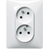 Legrand Valena Life - Dvojzásuvka 2x2P s detskou ochranou, biela - 753186