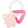 NATTOU Hryzátko silikónové s chladiacou časťou bez BPA ružový sloník