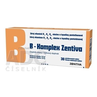 B-Komplex Zentiva tbl flm 1x30 ks, 8594739272033