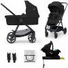 Kočík Kinderkraft Newly + vajíčko Mink PRO so základňou Farba: Classic Black