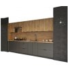 VerDesign, CRAF moderná kuchyňa 300, zlatý craft / grafit LTD