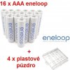 Panasonic akumulátory eneloop AAA 800 mAh mikrotužkové 16 ks + 4 x púzdro na batérie ZADARMO