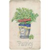 Ceduľa Parsley - petržlen záhrada 30cm x 20cm Plechová tabuľa
