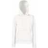 Fruit of the Loom Mikina Classic Lady-Fit Hooded Sweat s kapucí, dámská COT-16203800101 S Bílá