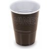 Wimex Automatový pohár (PS) hnedo/biely O70mm 180ml (100 ks)