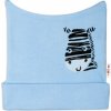 Novorodenecká čiapočka Baby Nellys, Zebra - modrá 56 (1-2m)