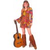 KOSTÝM HIPPIE BOHO FAREBNÉ KARNEVALOVÉ ŠATY KOSTÝM L